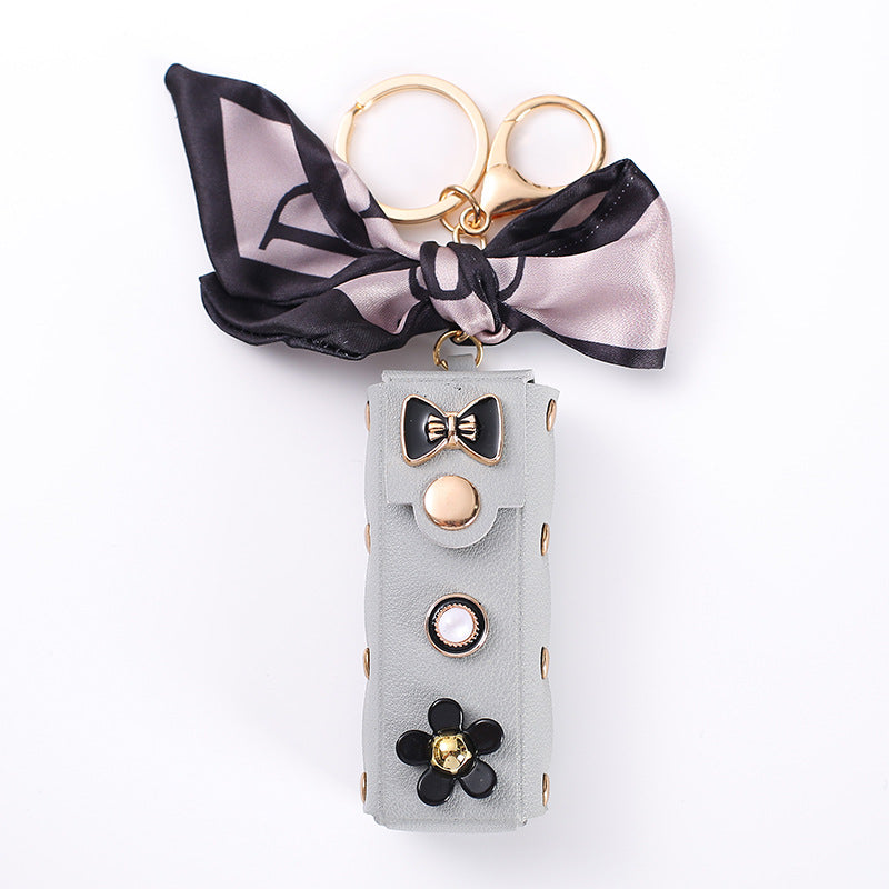 Wholesale Chic Fashion PU Leather Keychain Pendant Trendy Bag Charm Car Key Accessory