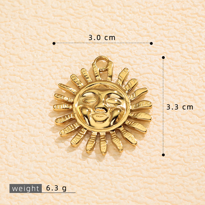Wholesale 3D sun moon and smiley face  pendants