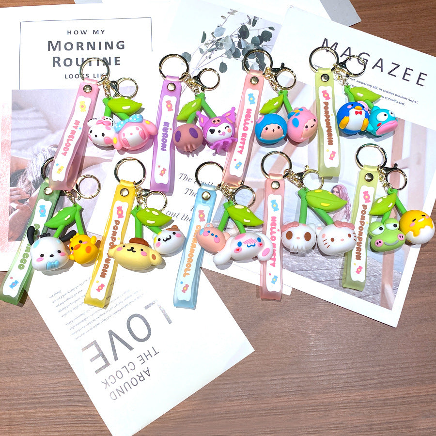 Wholesale Cartoon PVC Soft Glue Cute Keychain ACCVIP-KC-GongZ028