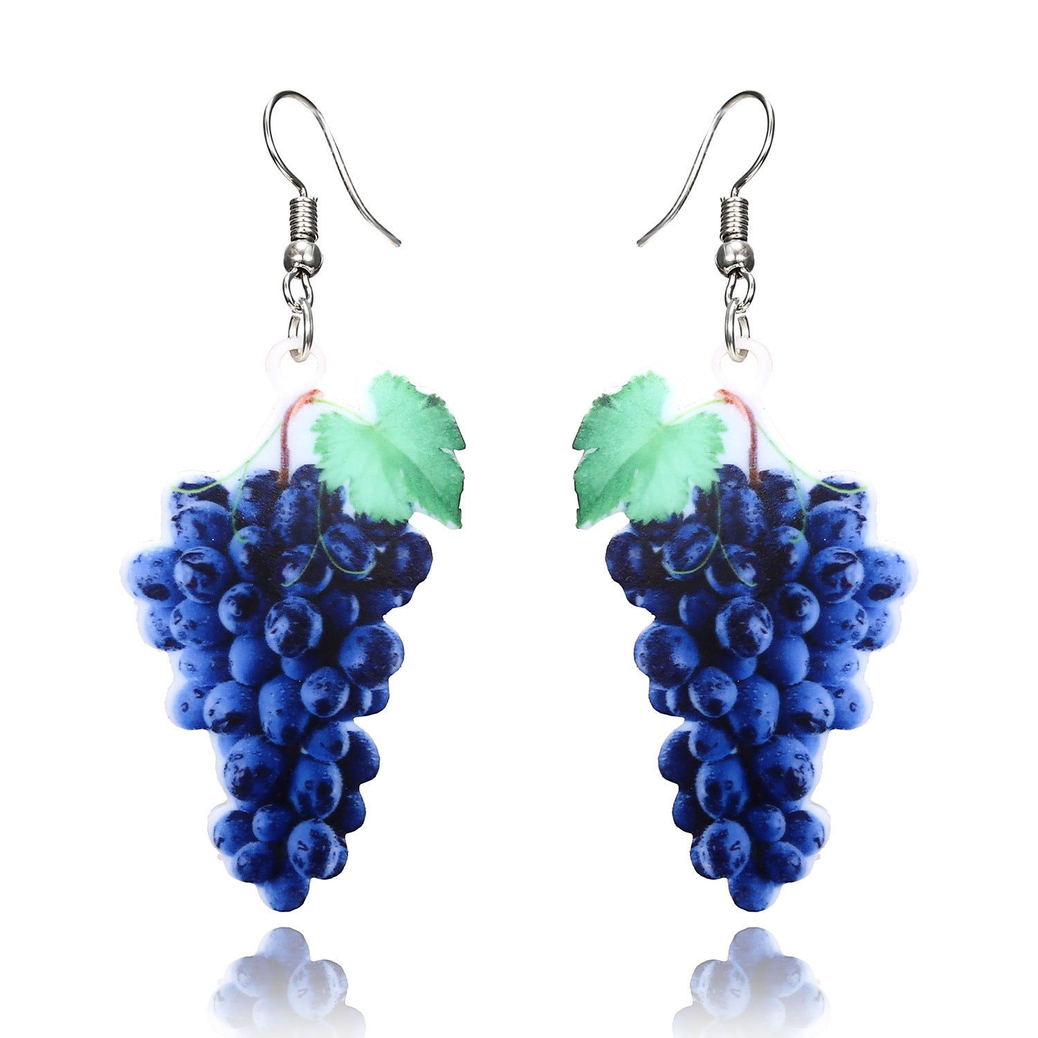 Wholesale Fruit-Shaped Acrylic Flat Earrings,  Cute Laser-Cut Jewelry Accessory for Women,  Boutique Resale