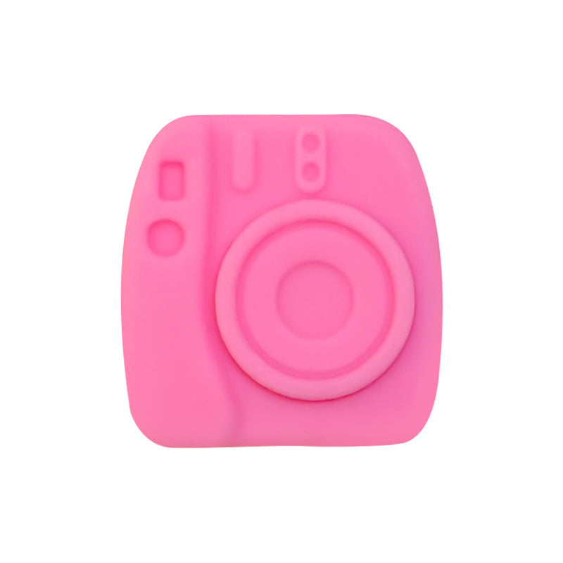 Wholesale 10pcs Solid Color Simulation Camera Beads Irregular Silicone Loose Beads DIY Accessories Focal Beads ACC-BDS-WDX224