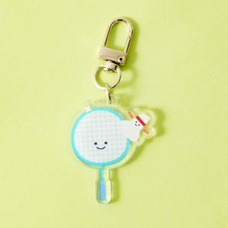 Wholesale Cartoon Sports Earphone Bag Keychain