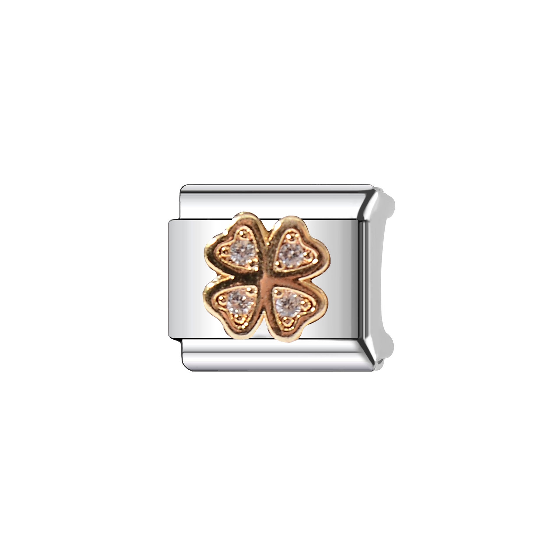 Wholesale Italian Charm Bracelet 9mm DIY Splicing Plant Cute Stainless Steel Composable Bracelet