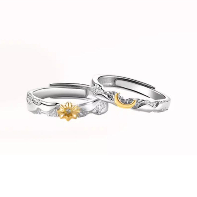 Wholesale Valentine's Day Sun Moon couple ring