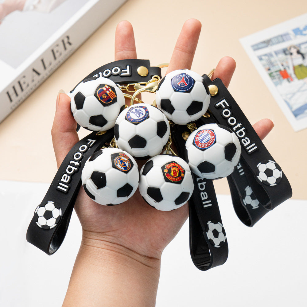 Wholesale 2026 World Cup Cartoon Soccer Keychain PVC Cute Bag Charm Decorative Gift