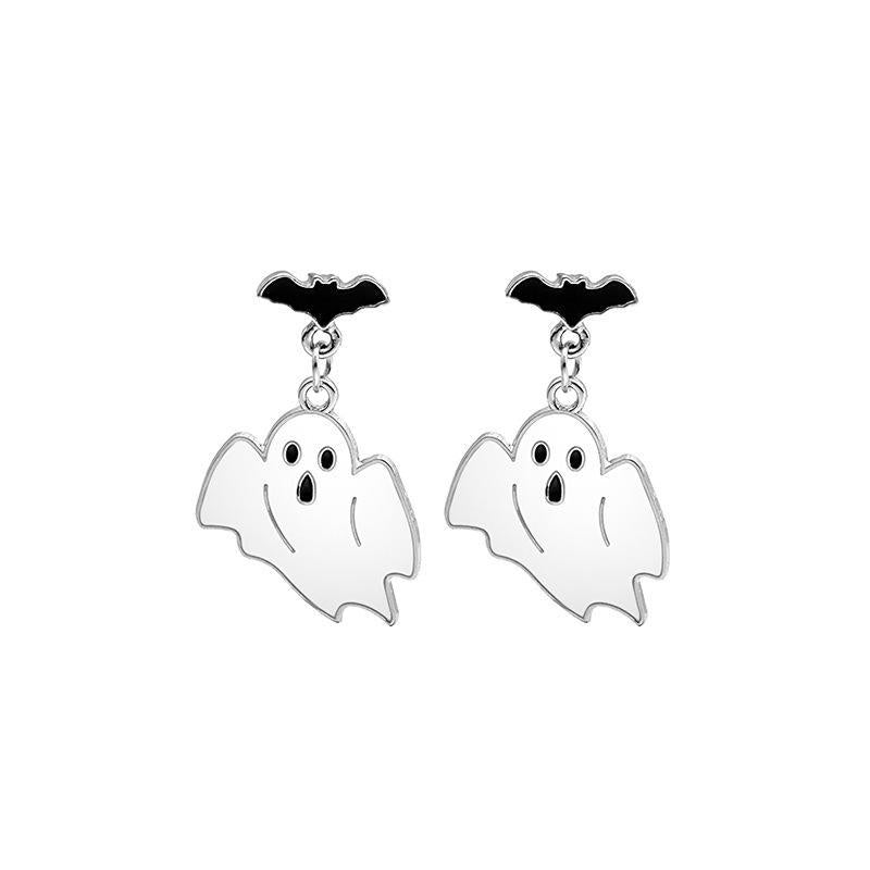 Wholesale Halloween Funny Skull Ghost Cross Earrings ACC-ES-ZhuiWo008