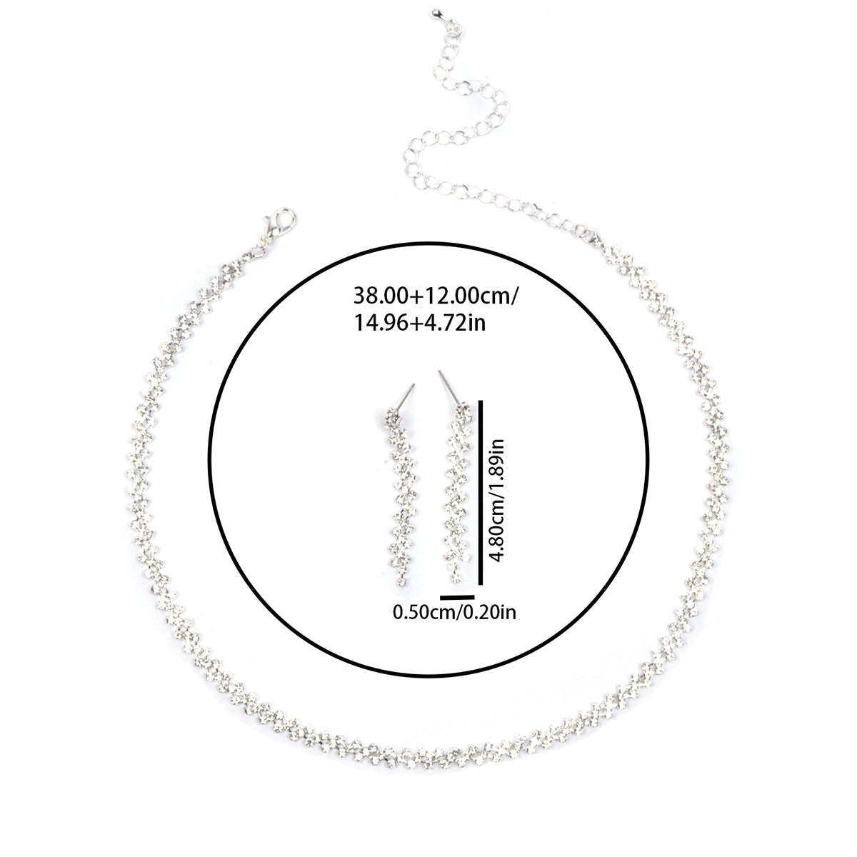 Wholesale  exaggerated necklace exquisite necklace exaggerated earrings set