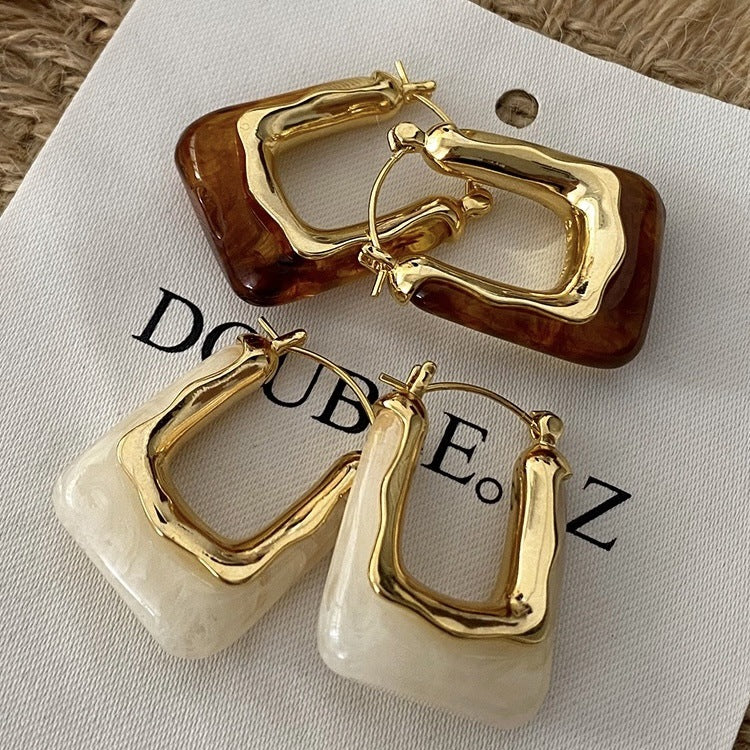 Wholesale Copper Retro U-Shaped Earrings European American Style Boutique Jewelry Accessory