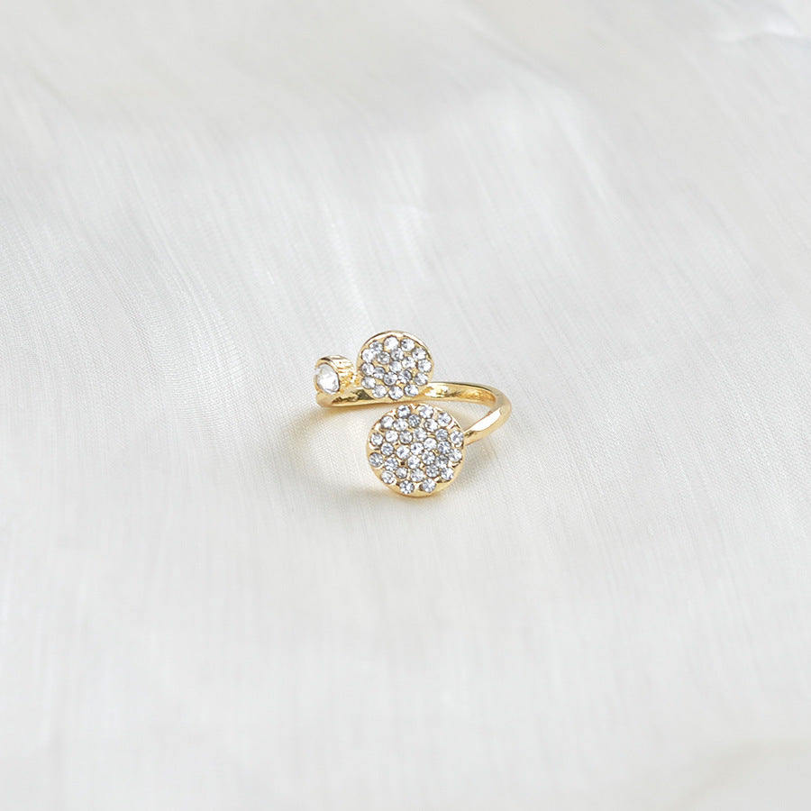 Wholesale Geometric Round Diamond Ring