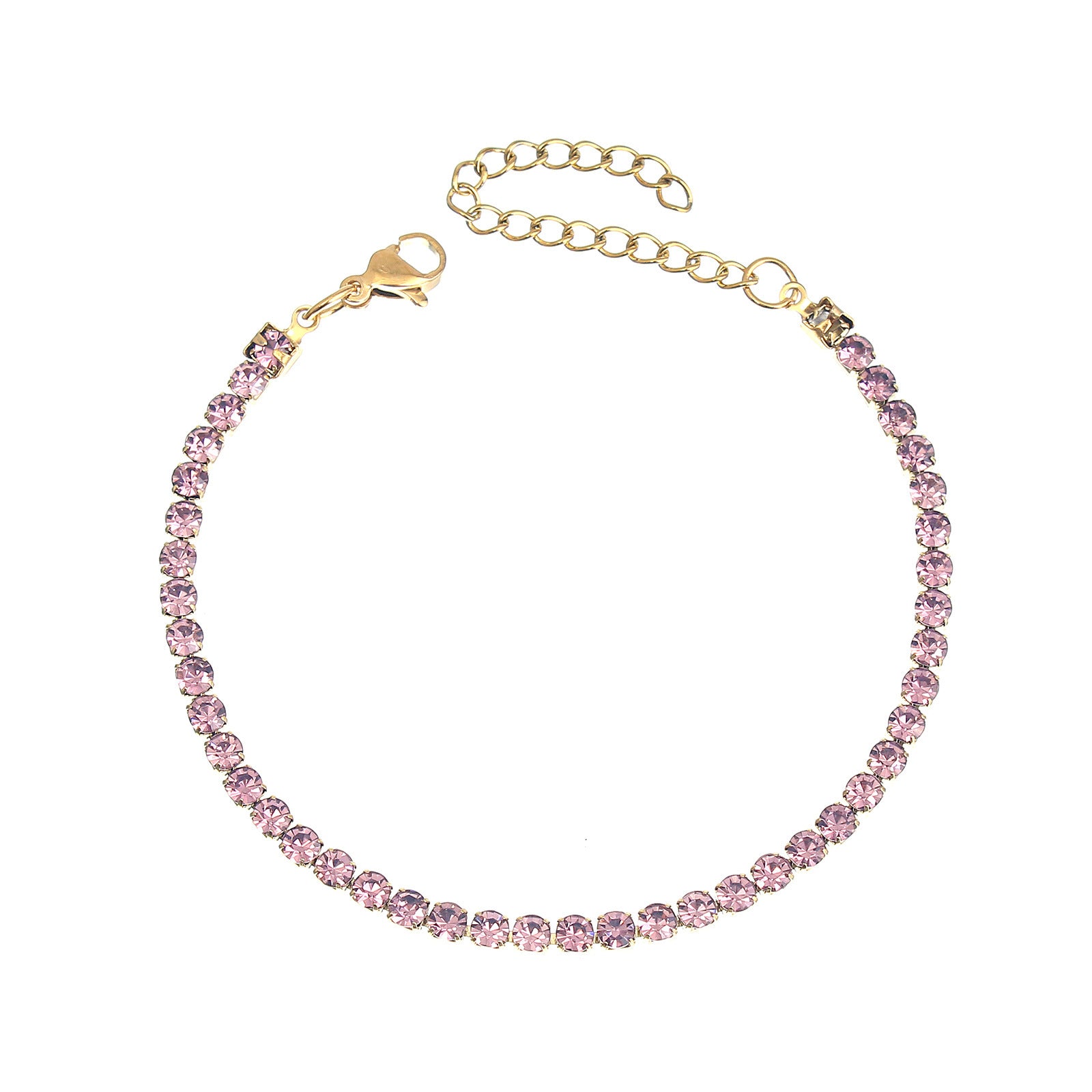 Bracelet en diamant en rédaction en acier inoxydable en vente