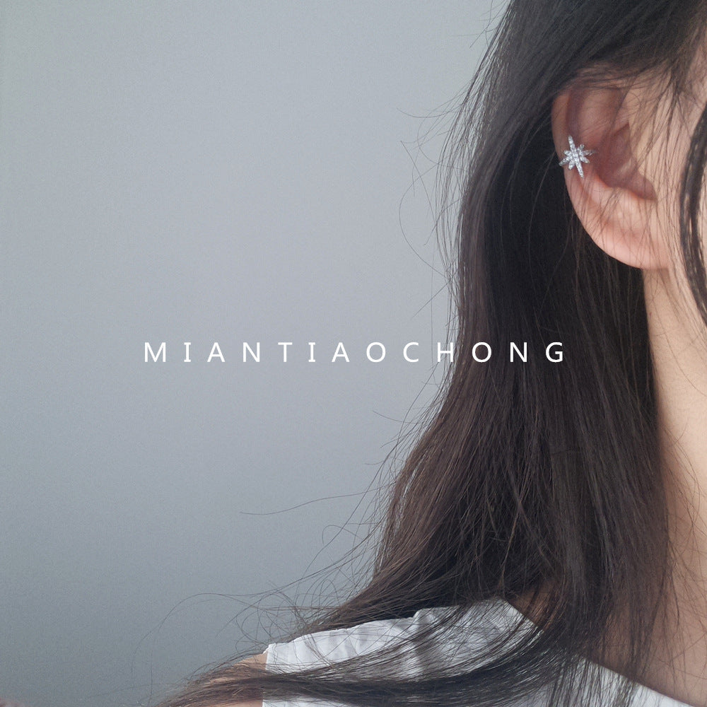 Wholesale Dazzling Six-Pointed Star Ear Cuff - Fashion Accessory for Party Wear &  Boutique Resale