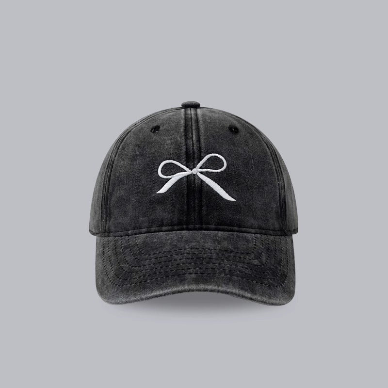 Wholesale Bow Embroidered Cotton Baseball Caps ACC-HT-LanHuo001