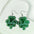Wholesale Cross St. Patrick's Day Shamrock Acrylic Earrings