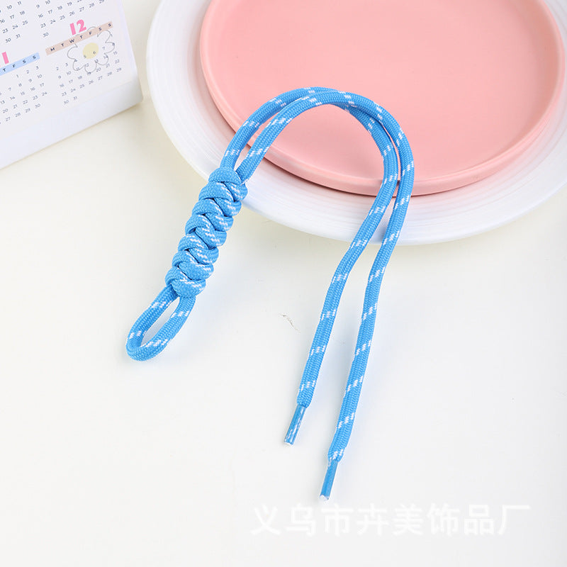 Wholesale  hand-woven rope diamond knot keychains