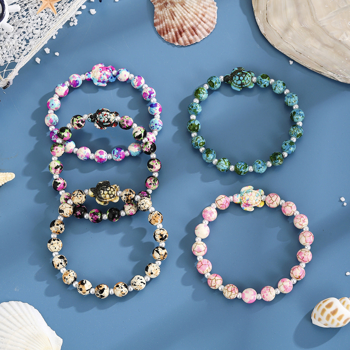 Wholesale Turquoise Turtle  Bohemian Beach Bracelet