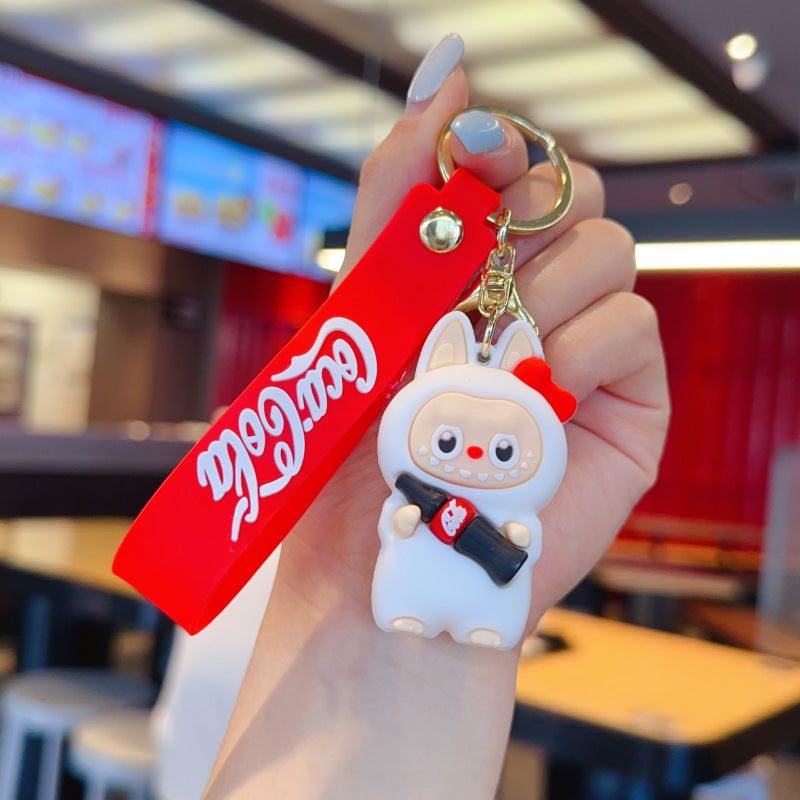 Wholesale Cute cartoon silicone keychain