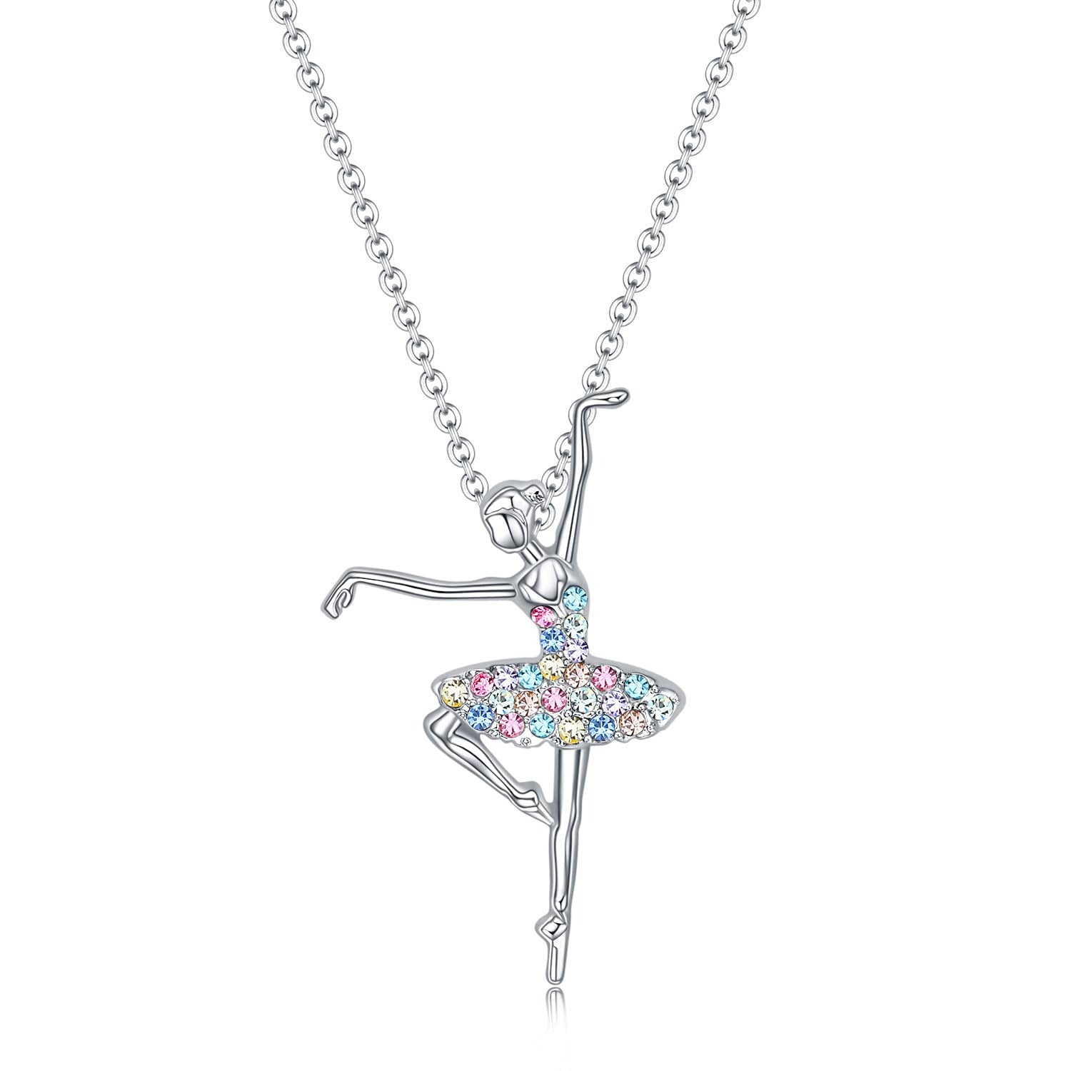 Wholesale ballet girl pendant necklace