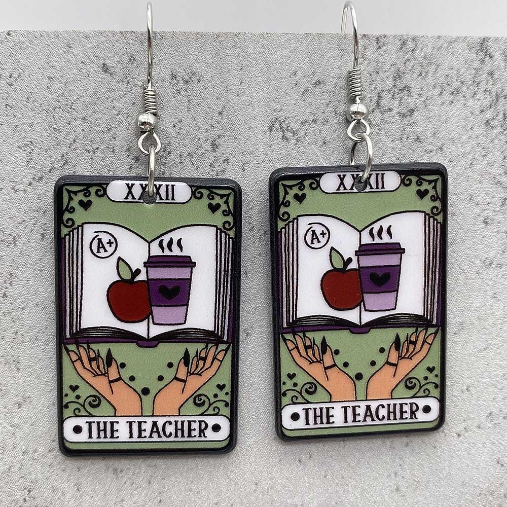 Wholesale Halloween Acrylic Skull Cat Bat Earrings ACC-ES-ChenY033