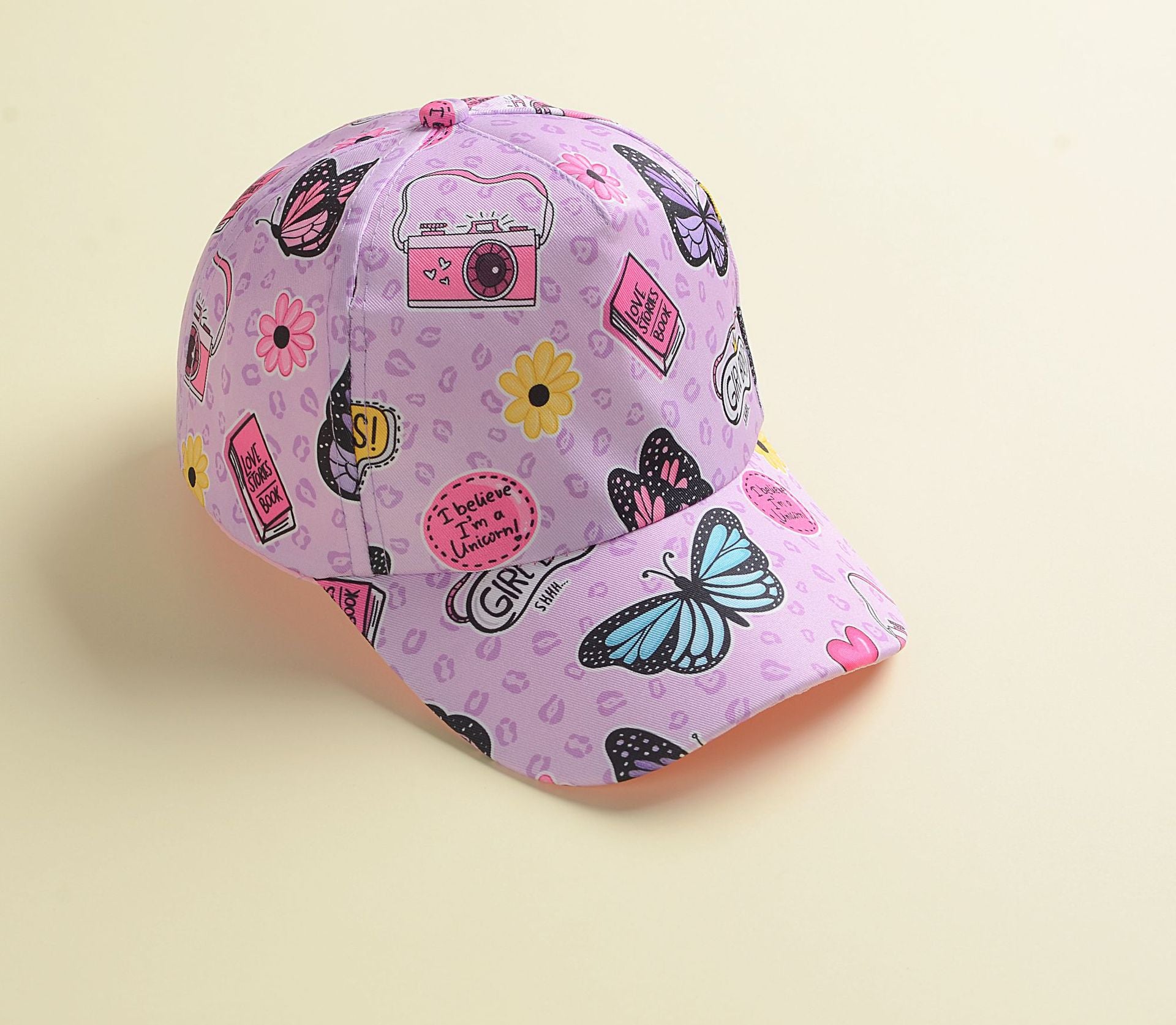 Wholesale Children's Cartoon Print Baseball Cap Sun Hat Peaked Cap Kids Hat ACC-KH-Ququ001