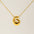Wholesale  titanium steel smooth bubble letter necklace