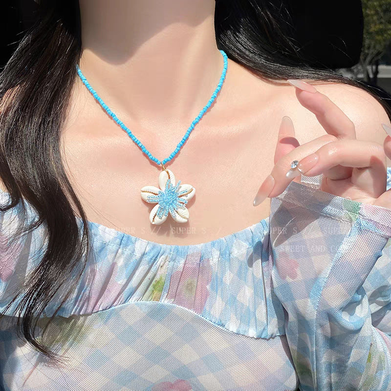 Wholesale  Natural Stone Shell Necklace