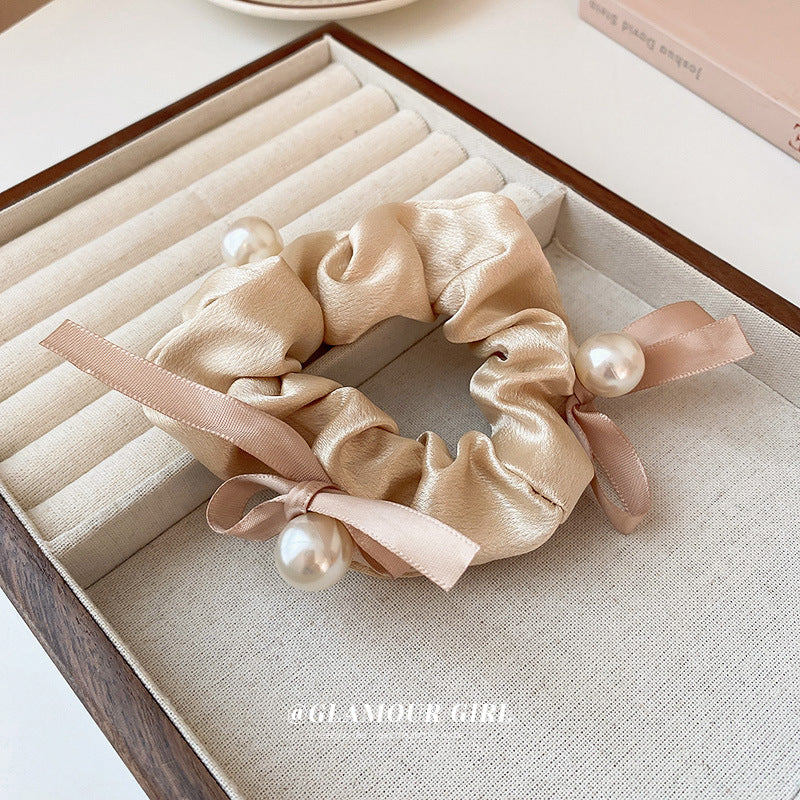 Wholesale Pearl Bow Hair Tie