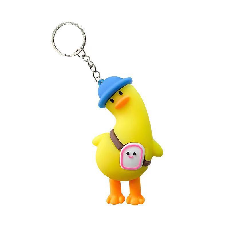 Wholesale Cartoon Crooked Neck Duck Keychains Pendants ACC-KC-Qichu001