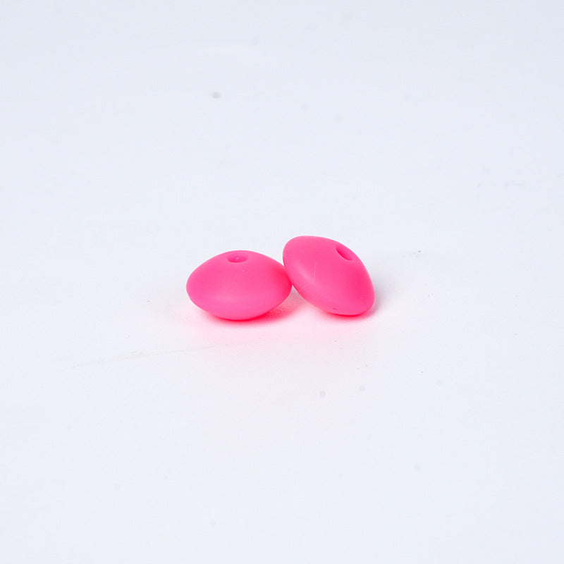 Wholesale 100PCS/PACK Small Spacer Beads 12mm Silicone Color Round