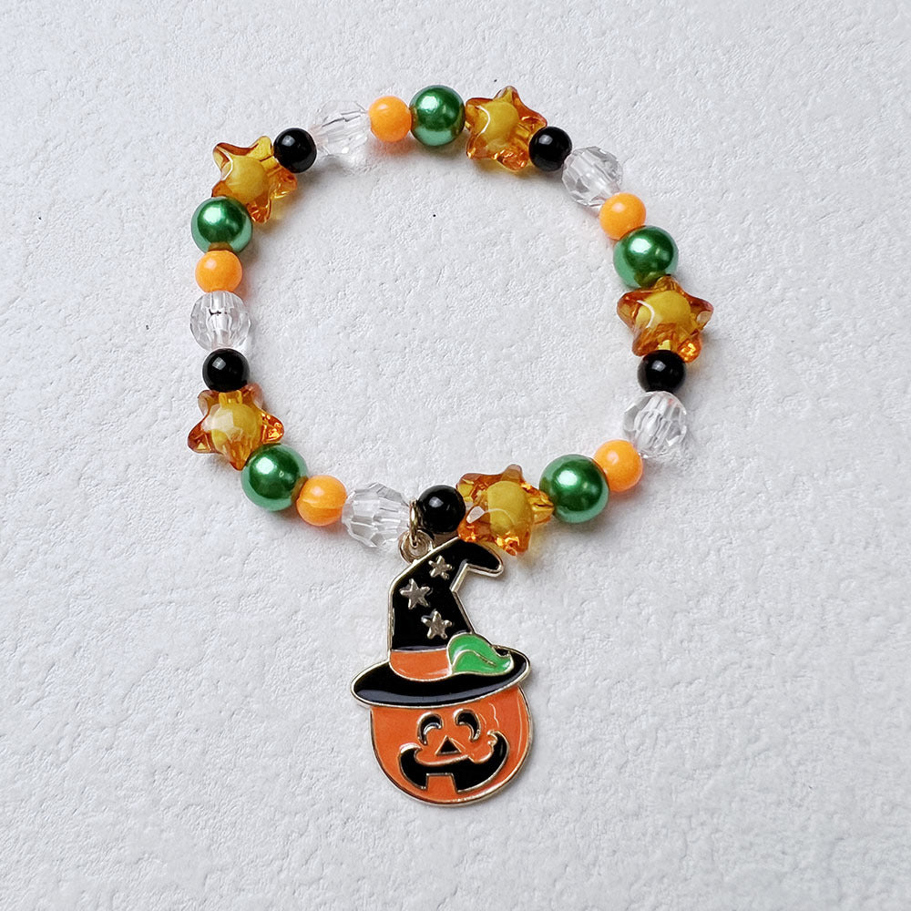 Wholesale Halloween Pumpkin Acrylic Bracelet ACC-BT-Nanh012