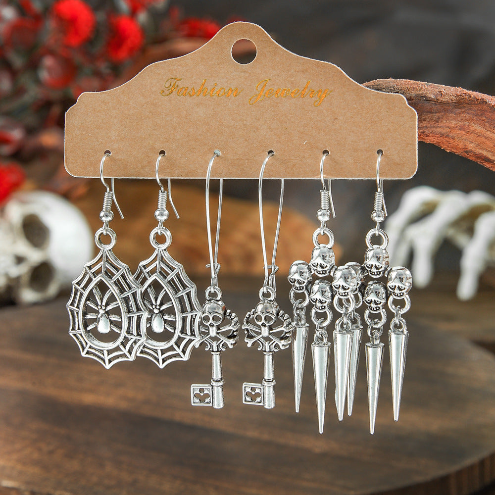 Wholesale Halloween  Suit Combination Couple Earrings Jewelry