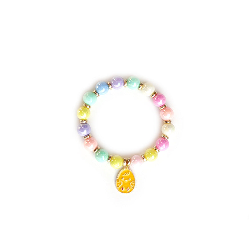 Wholesale  Easter egg bracelet acrylic beaded accessories
