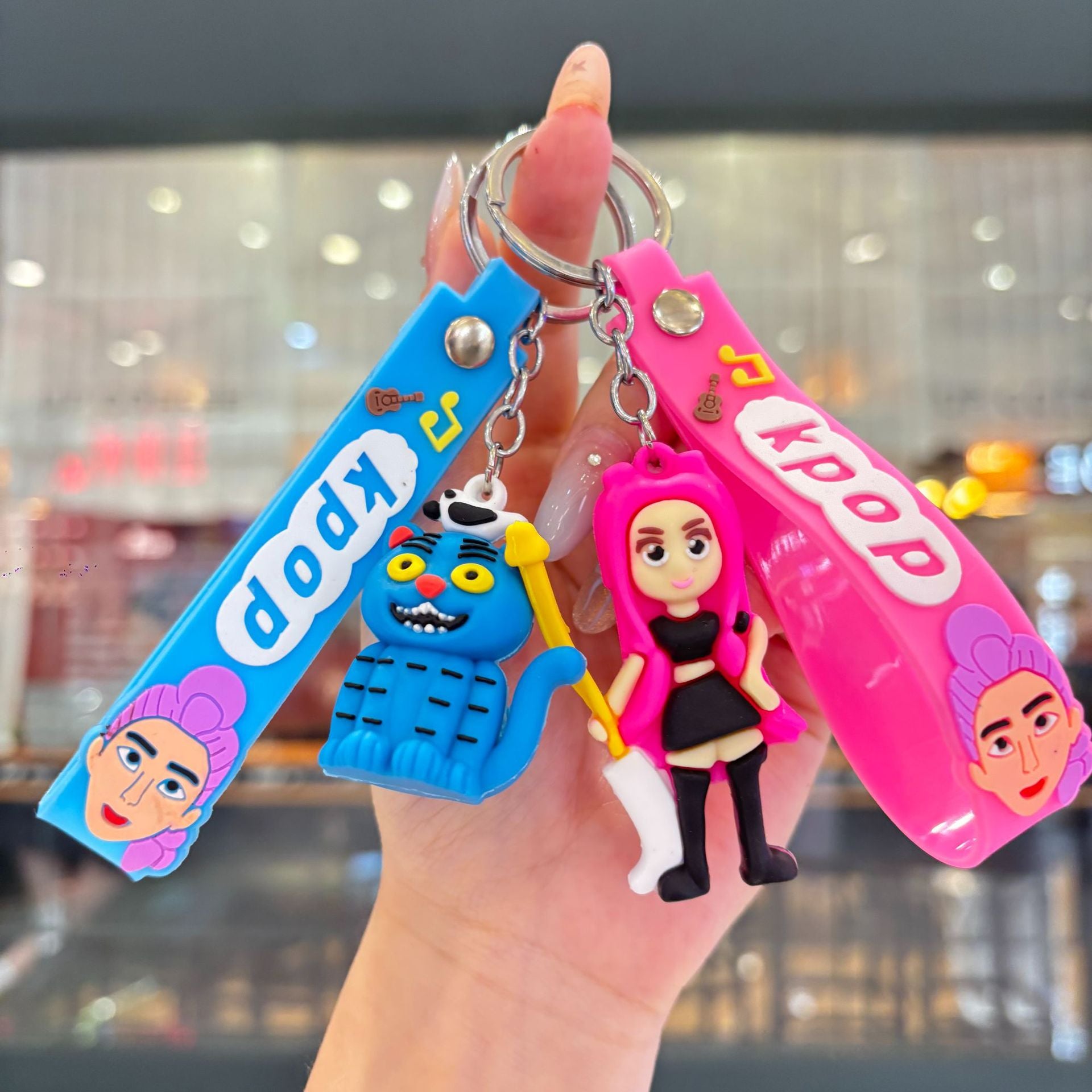 Wholesale KPOP anime pvc keychain