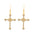 Wholesale Dark Diamond Cross Earrings