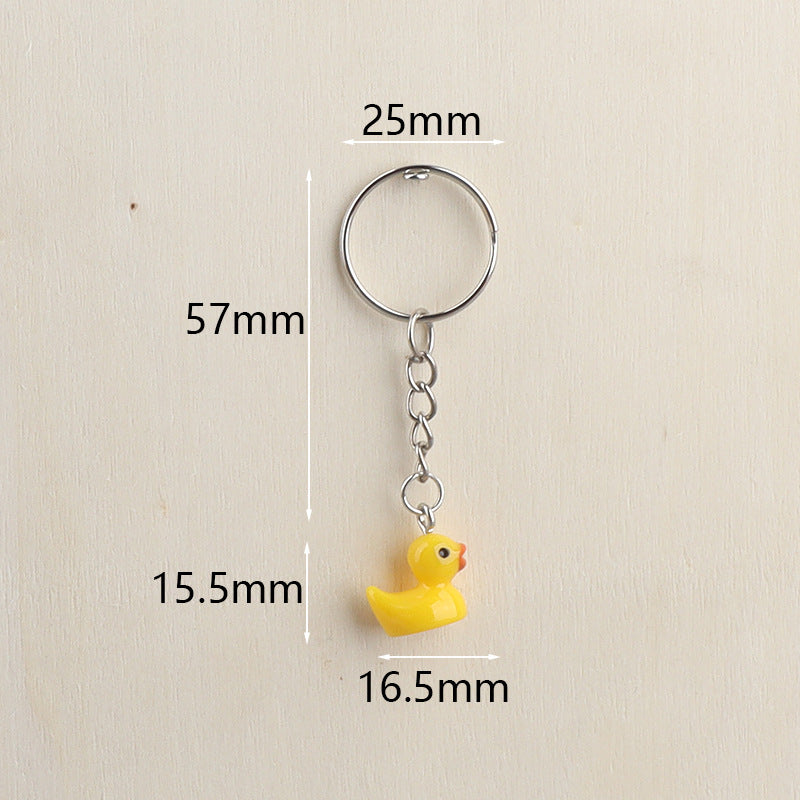 Wholesale  Mini Yellow Duck Keychain Turtle Keychain