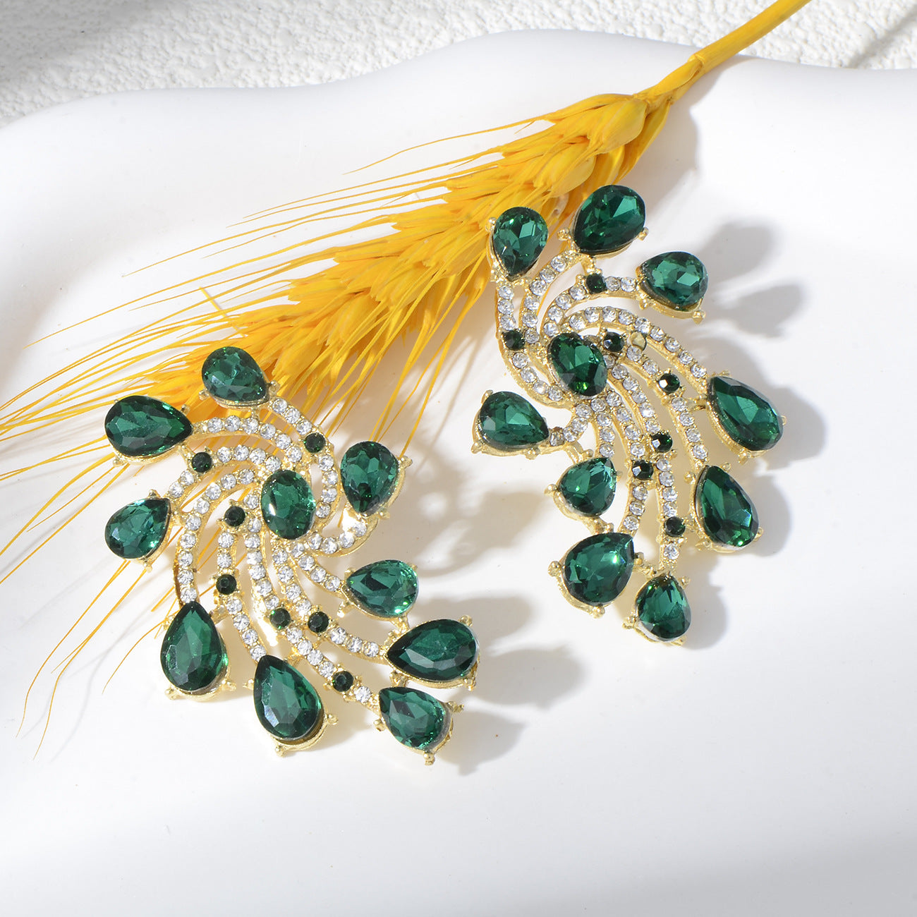 Wholesale Geometric Alloy Water Drop Fantasy Earrings ACC-ES-YiN008