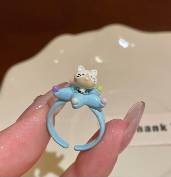 Wholesale Cute and Fun Cartoon Animal Open Ring