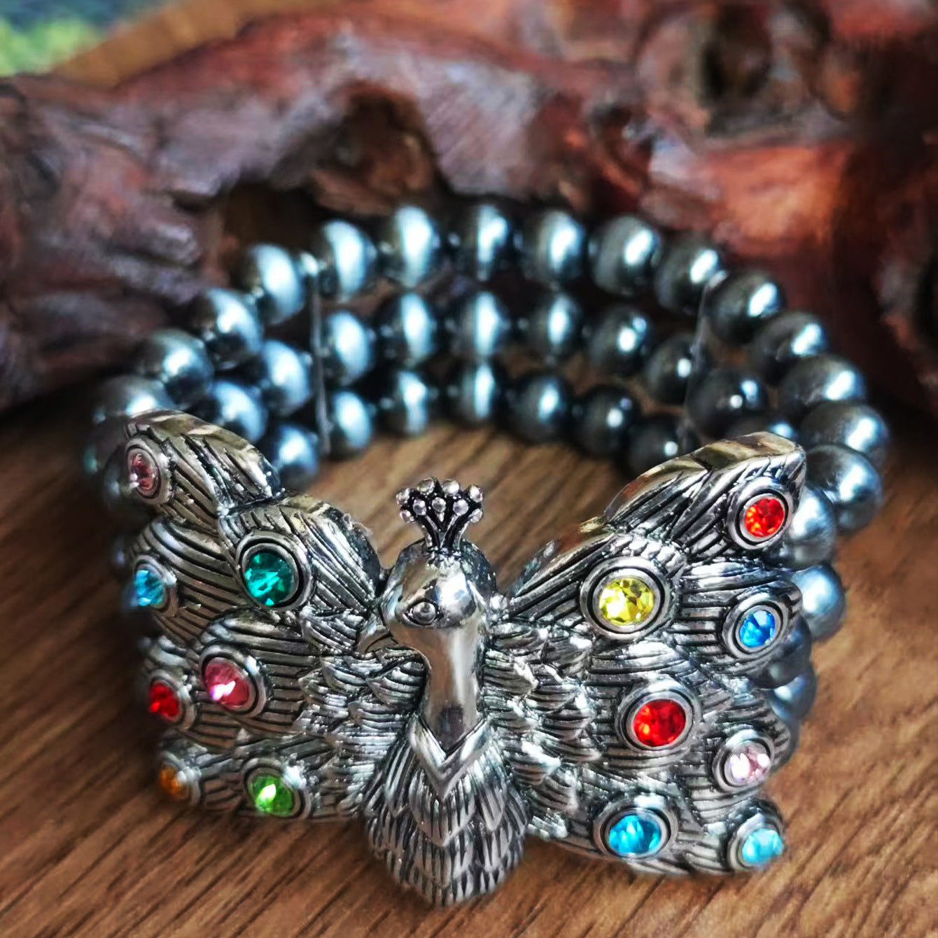 Wholesale Boho Multi Layer Cowgirl Bracelet With Peacock Bow Charm Chic Fashion Accessory For Casual Gift Giving