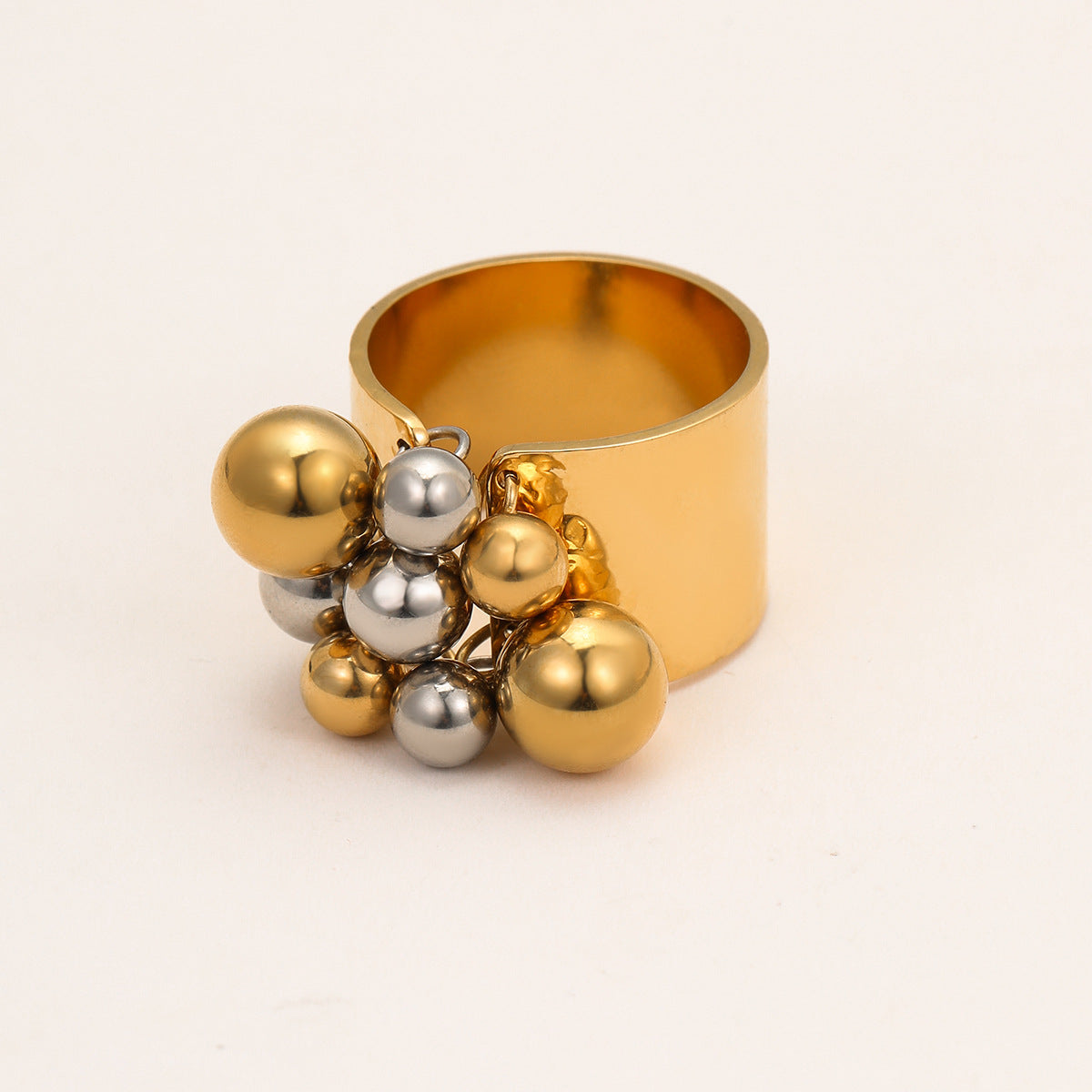 Wholesale  stainless steel ring 18k gold simple ring jewelry