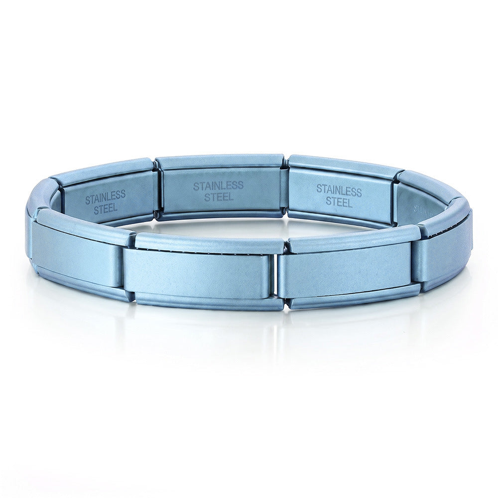 Wholesale Italian Modular Bracelet Base Chain Stainless Steel DIY Watchband Beading Craft Supply