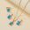 Wholesale Water Drop Heart Diamond Necklace Earring Set