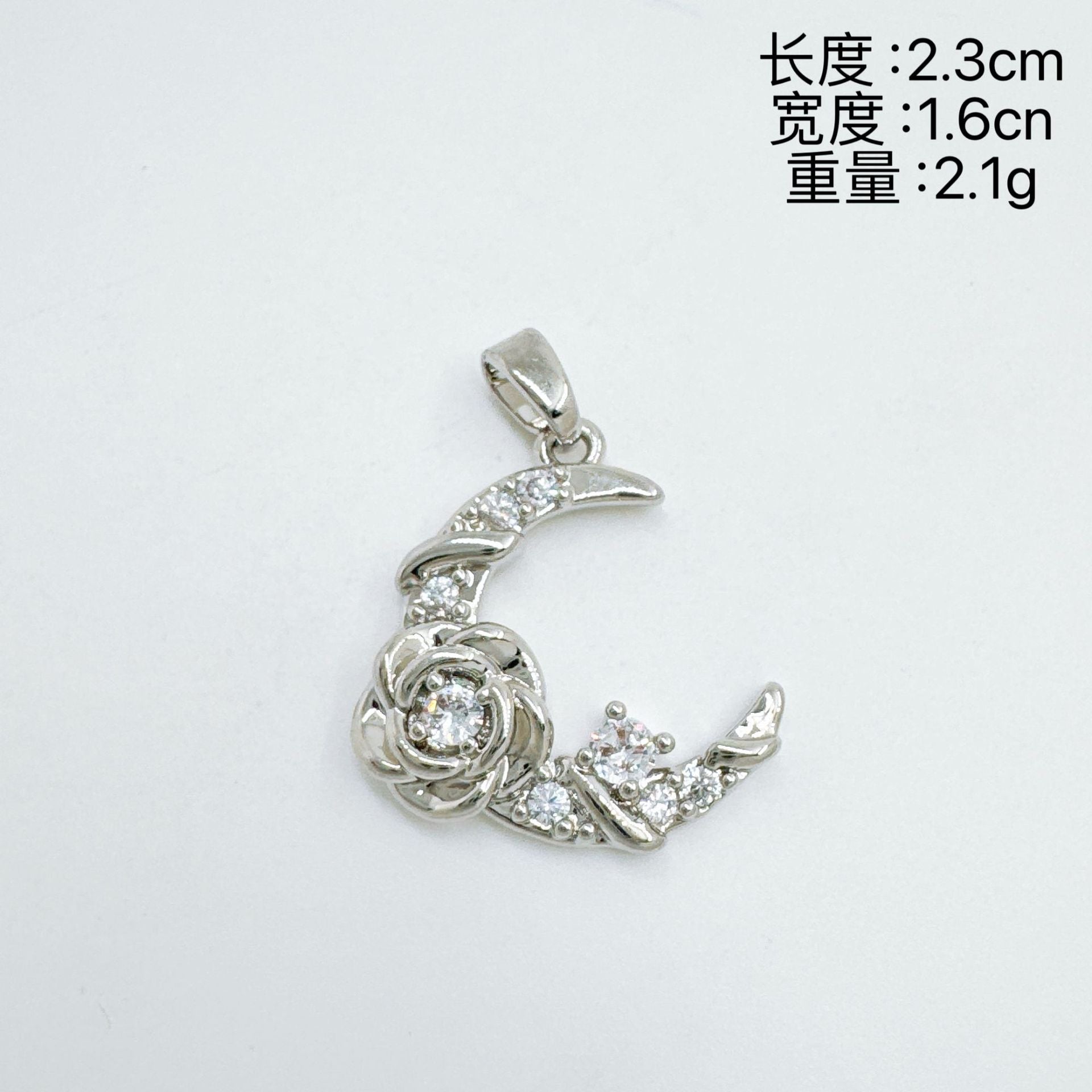 Wholesale Sweet Cool Moon Star Charm Necklace Gold Plated Copper Fashion Accessory Gift