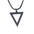 Wholesale Titanium steel black triangle necklace