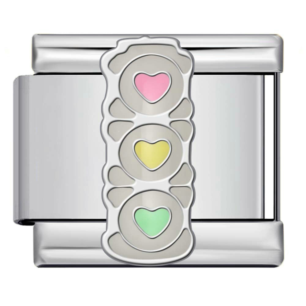 Wholesale 9mm Italian Charm Starter Bracelets DIY Prohibition Sign Stainless Steel Composable Bracelet