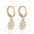 Wholesale Mini Geometric Oil Drop Flower Earrings