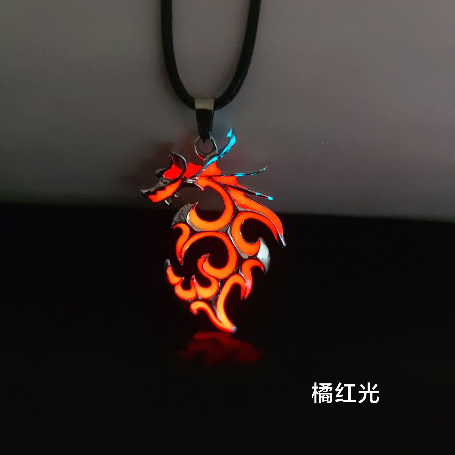 Wholesale  luminous flame dragon necklace