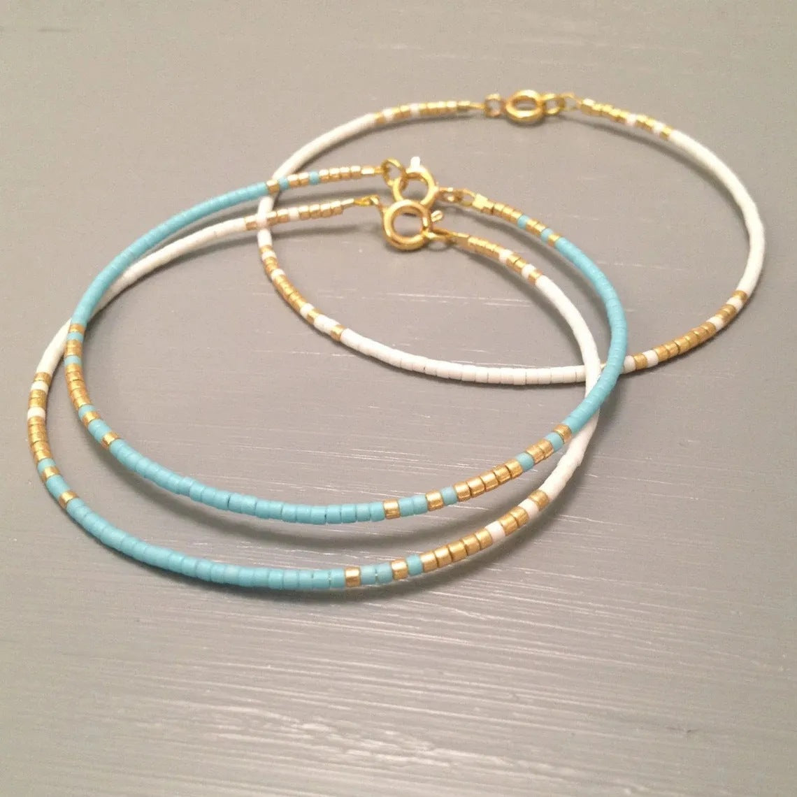 Wholesale Vintage Rice Beads Braided Handmade Beaded Bracelet