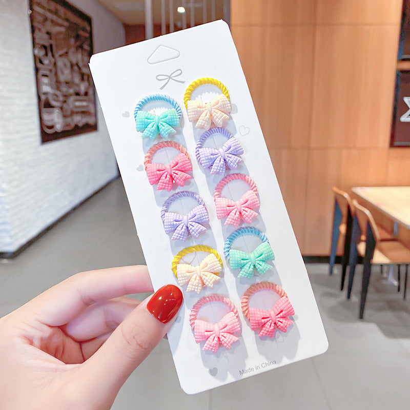Wholesale 12pcs Children's Cartoon Hair Tie Set Kids Hair Scrunchies ACC-HS-Xinan002