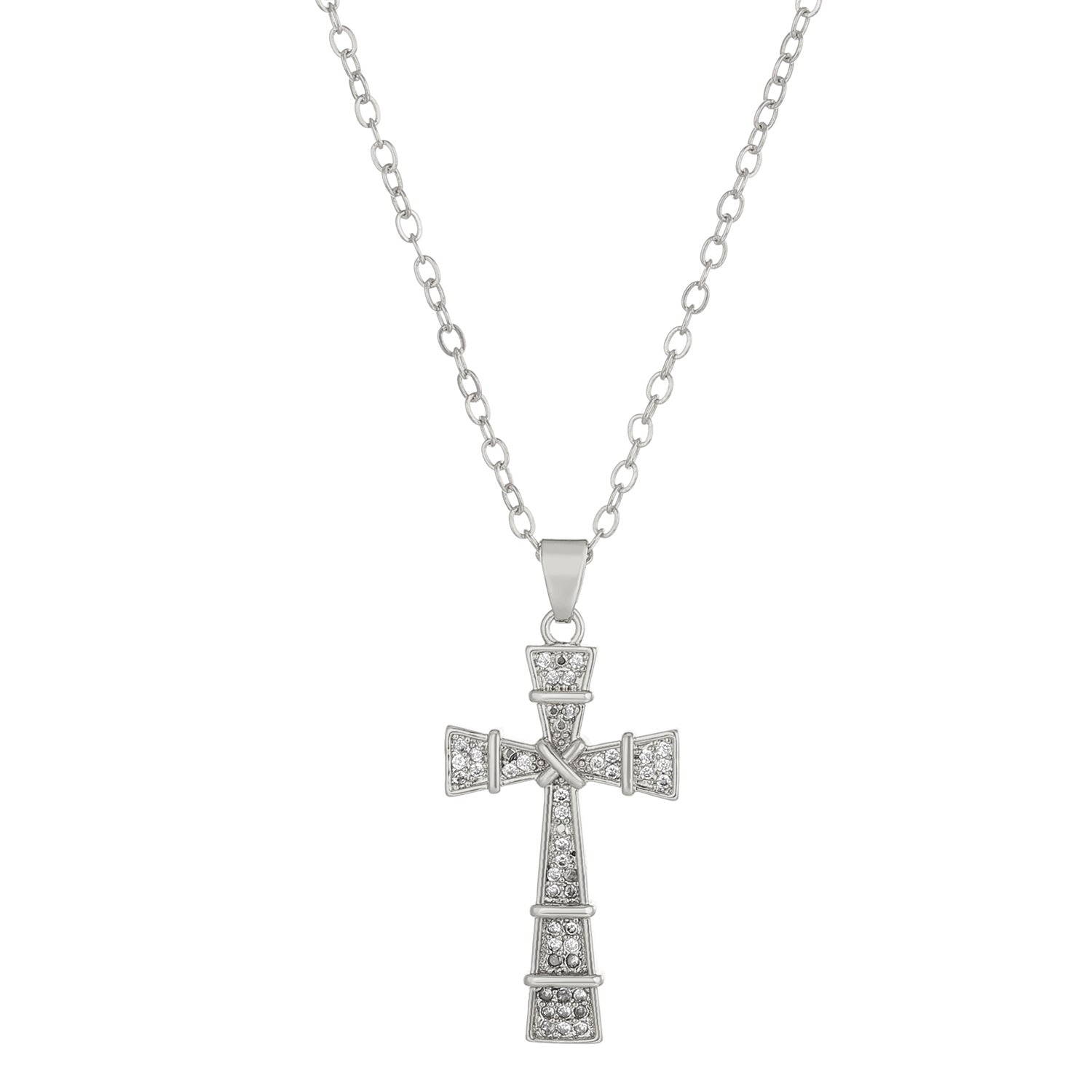Wholesale Zircon Virgin Cross Necklace ACC-NE-MY004