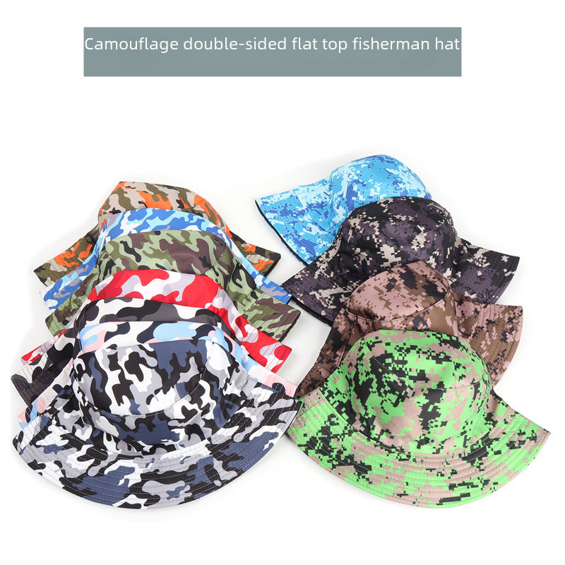Wholesale Camouflage Fisherman Hat Mountaineering Fishing Hat Bucket Hat