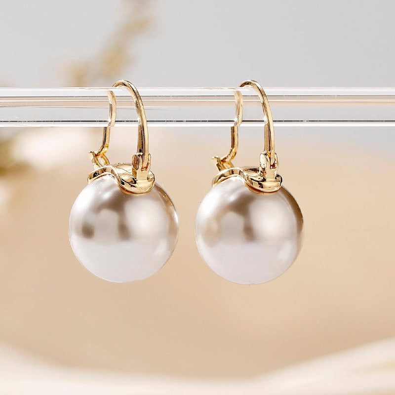 Wholesale Pearl Butterfly Combination Gold Earrings ACC-ES-RuLong001